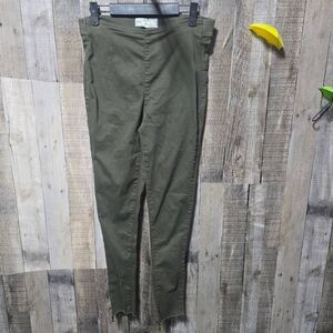 Free People Olive Green Skinny Jeggings